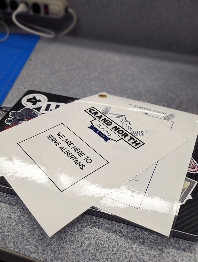 Printed and Laminated Sample